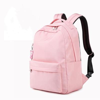 China Waterproof wholesale solid color backpack junior high school students high-capacity backpack high-quality fashion backpack schoolbag for sale