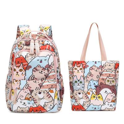 China High school and high school schoolbag female campus waterproof cute cartoon printed backpack large capacity anti splash backpack for sale