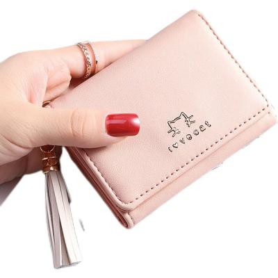 China 2022 Vintage Coin Purse Small Waist Cute Girls Card Bag Wallet Women Short Wallet for sale