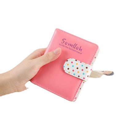 China Vintage The Republic of Korea Coin Purse Small Waist Cute Girls Card Bag Wallet Women's Short Wallet for sale