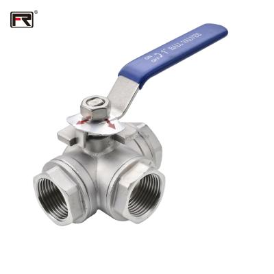 China Factory Direct Sale High Quality Safe And Durable Manual Ball Valve Three Way Ball Valve 3 Way for sale