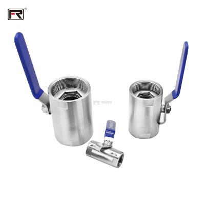 China Safe And Durable Durabl Welding Ball Valve Stainless Steel Female Thread 304 316 1 PC Ball Valve With Handle for sale