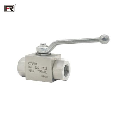 China Good Selling Customization Safe And Durable 6000 PSI Hydraulic Ball Valve Stainless Steel Female Thread 1 PC Ball Valve for sale