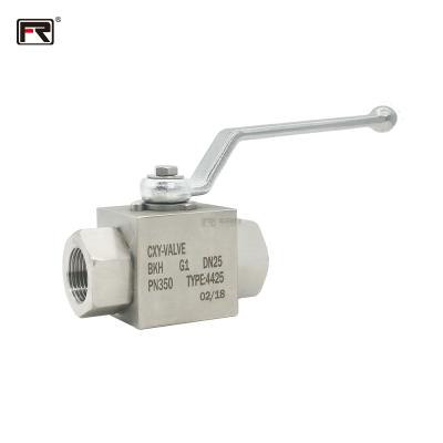 China Safe And Durable High Pressure Hydraulic Ball Valve Manual Stainless Steel Female 1 PC Thread Ball Valve NPT 1/4 for sale