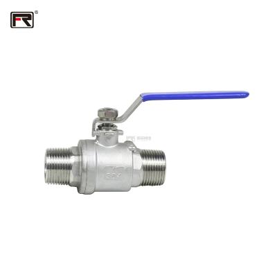 China Factory Price SS SS304 SS316 Ball Valve Male Thread 2pc High Quality Safe And Durable Ball Valve for sale