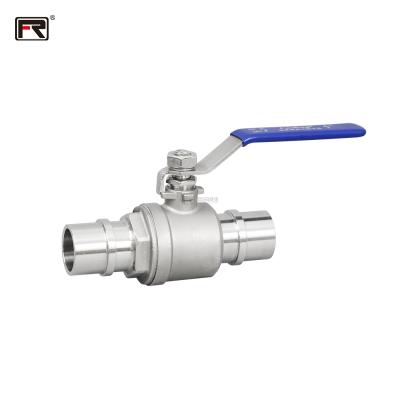 China Factory Wholesale Safe and Durable 316 Stainless Steel Ball Valve Quick-Insertion 2pc High Quality Ball Valve for sale