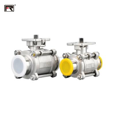 China New Models Industrial High Quality Safe And Durable Ball Valve Flange Ball Valve Three-Piece Handles for sale