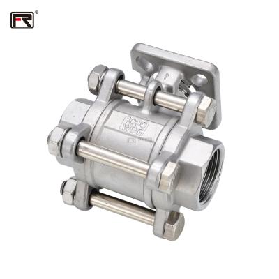 China Best Price Safe And Durable Industrial Ball Valve Thread SS Three Piece Internal Ball Valve Ball for sale