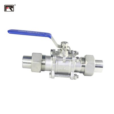 China High Quality Safe And Durable 1000 Stainless Steel Ball Valve Doom Ball Valve cf8m Industrial Three Piece Ball Valve With Lock for sale