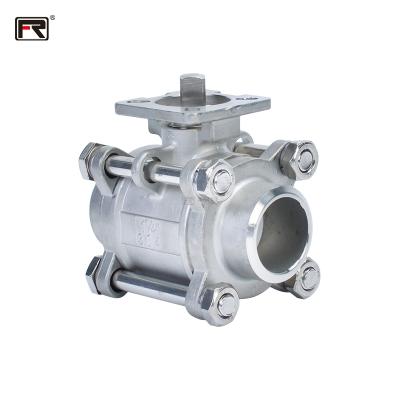 China Wholesale Safe And Durable 1000 PSI Ball Valve Stainless Steel Welding Ball Valve Industrial High Deck METEC for sale