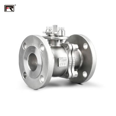 China Wholesale safe and durable ss316 flanged ball valve manual stainless steel flange ball valve manufacturing for sale