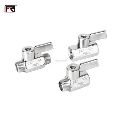 China Quality Guarantee Stainless Steel Ball Valve Male Female Screwed Threaded Ball Valve Mini Mini Safe And Durable for sale