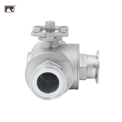 China 1000 PSI Stainless Steel Ball Valve Flange 3way Ball Valve Locks High Quality Safe And Durable WET Factory Direct Sale for sale