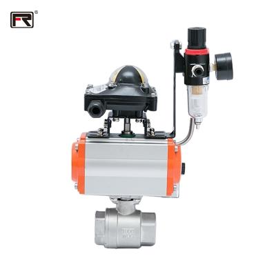 China Ball Valve 304 316 2PC Industrial Pneumatic High Quality Stainless Multiple Steel Ball Valve New Style Safe And Durable for sale