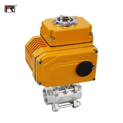 China Industrial three-piece electric ball valve design ball valve safe and durable hot sale professional manufacture for sale