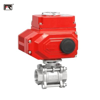 China Manufacturer sale durable industrial electric three piece ball valve safe and durable ball valve with high quality for sale