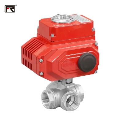 China Safe and durable promotion high quality durable industrial ball valve electric four way ball valve for sale