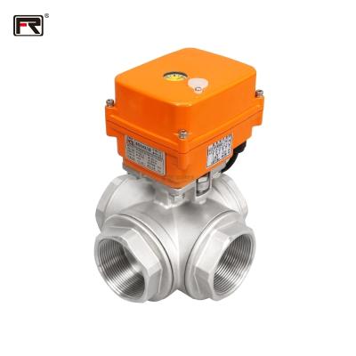 China High Quality Durable Industrial Electric Ball Valve 4 Way Ball Valve Safe And Durable Promotion for sale