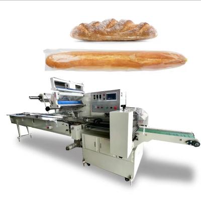 China Automatic food food flowpack packing machine for bakery bread multifunctional flow packaging machine baguette machine for sale