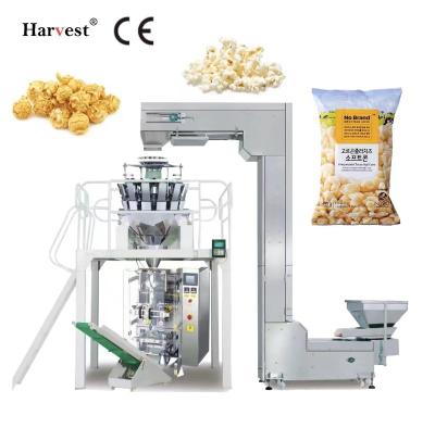 China High Speed ​​Vertical Popping Food Packing Machine Corn , Popcorn , Smart Food Weighing And Packaging Machine for sale