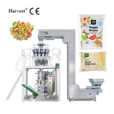 China Freeze Dried Food Packing Machine High Speed ​​Vertical Vegetable Fruit , Corn Grain Smart Food Weighing And Packaging Machine for sale