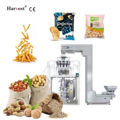 China Vertical Nuts Chips Automatic Weighing Packaging Machine Food Popcorn Packing Machine Snack Packing Machine for sale