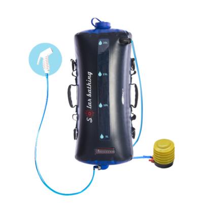 China High Frequency Version 20L Technology FT2081Regular Voltage Pressure Pump Travel Outdoor Shower Bag Camping Solar Shower Bag for sale