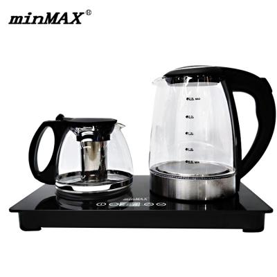 China 360 Base EG1003T 2.0L+1.2L Degree Capacity Rotation Kettle Cordless Electric Kettle Controlled Electric Kettle for sale