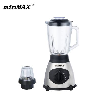 China MNB-3060 Hot Selling Household Kitchen 2 in 1 Food Blender Electric Fruit and Vegetable Juicer Blender Ice Crusher Glass Jar for sale