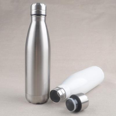 China 500ml Water Bottle Vacuum Cola Juice Cup PORTABLE Stainless Steel Cola Shaped Double Wall Water Bottles for sale