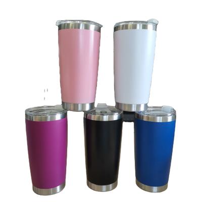 China Viable Custom Promotional Stainless Steel Tumblers White Tea Tumbler Travel Mug Custom Mugs Bulk 20 oz Tumblers for sale