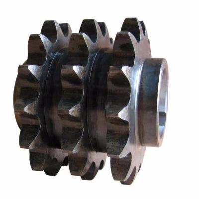 China Transmission Machine Three Row Chain Sprocket Cadena Rueda d'acero de aleacin for sale