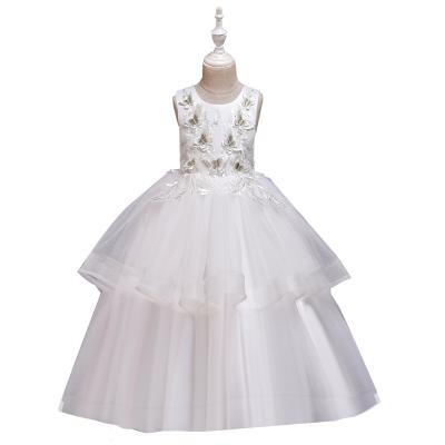 China Anti-static European and American girls dress Pengpeng Princess Dress Butterfly Embroidery performance skirt for sale