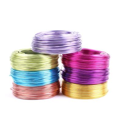 China DIY Jewelry Making Wholesale High Quality 500g 0.8mm DIY Colored Aluminum Wire For Warping for sale