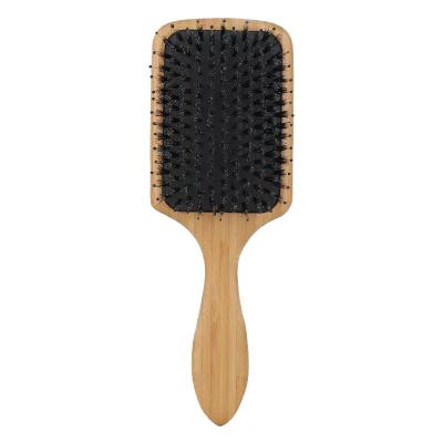 China Wooden Detangling Hair Brush Hair Brush Boar Bristle Detangling Hair Brush Head Massager Paddle Straightener Hair Brush For Hair Care for sale