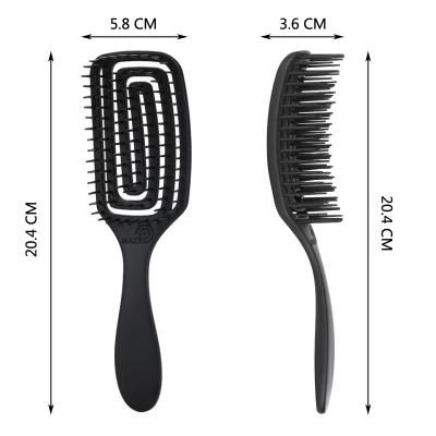 China 2022 New Waterproof CANDY BRUSH Custom Hairdresser Styling Women Curly Hair Brush Anti Tangle Hairbrush Salon Detangling Comb MZ-007 for sale