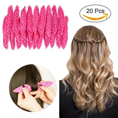 China DIY Beauty Pillow Hair Rollers Sponge Foam Flexible Hair Rollers, 20pcs Soft Sleep Pillow Hair Rollers Set DIY Magic Hair Care Styling Tools for sale