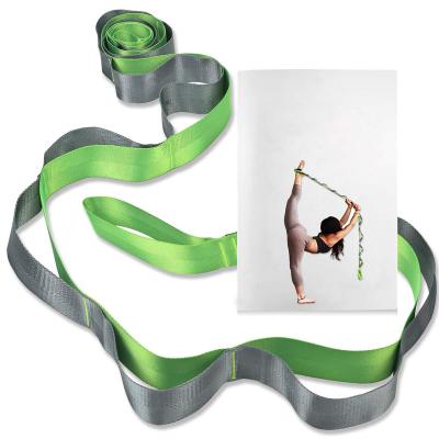 China 65%cotton Multiloop Yoga Strap Yoga 12 Stretch Strap Nonelastic Stretch Strap Yoga Strap 100% Cotton For Physiotherapy Pilates Dance for sale