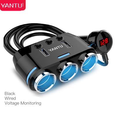 China With voltage monitoring best quality YANTU B39 wholesale wired 100w 12v car mobile charger dual usb for sale