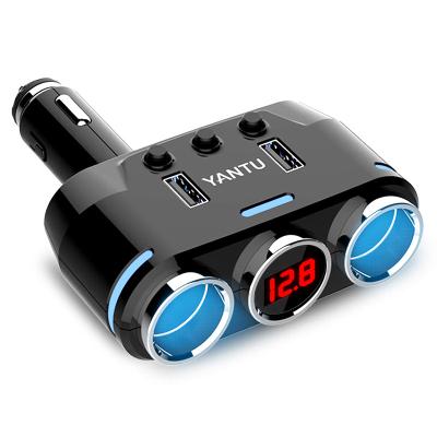 China YANTU B39 Dual USB Car Charger Black Car Charging Igniter Universal Fast Wireless High Speed ​​Car Promotional Charger for sale