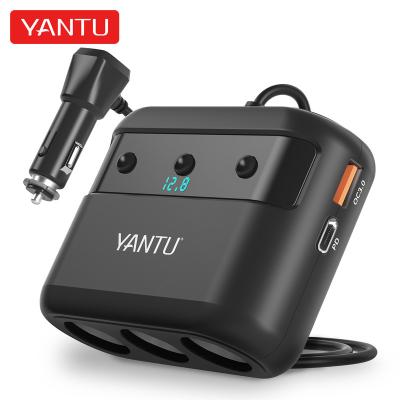 China Professional Cyberpunk Yantu LM60 Car Cigarette Lighter DC 12v 24V Car Cigarette Lighter with 3 Plugs for sale