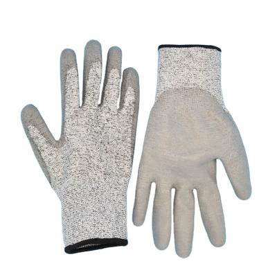 China General Purposes Anti-Cut PU Coated Gloves Hand Gloves PU Coated Cut Resistant PU Glove for sale