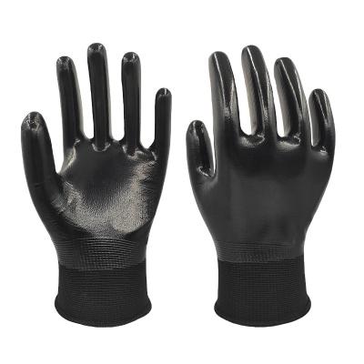 China Hot Selling 13 Gauge Polyester Nitrile Full Coated Glove General Purposes for sale