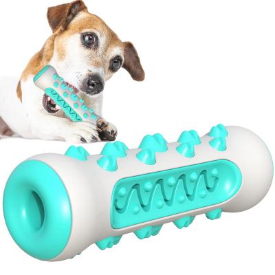 China Stocked Factory off the shelf Cross border hot sale Pet chewing toys automatic pet feeder sawtooth Bone Dog Toothbrush Pet dog toys for sale