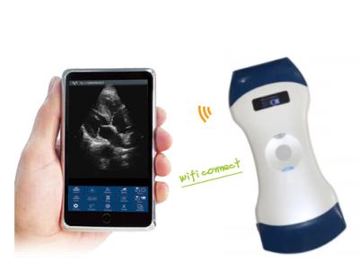 China New Style 128/192 Acrylic Elements 3 in 1 Dual Color Doppler Mini Wifi Head Handheld Ultrasound Three Probe Wireless Scanner for sale