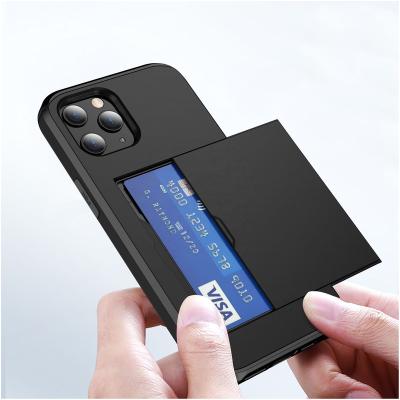 China New Shockproof Phone Case For Anti Scratch 14 Card Slot Cover Mobile PC Cell Phone Cover For 12 Pro Max for sale