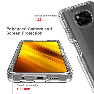 China Shockproof Soft Clear Tpu Full Shockproof Protective Phone Case For Poco X3 Nfc for sale