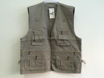 China vest, waistcoat, polyester washed fabric, weeding vest, weeding waistcoat, S-3XL, 4 colors: black, blue, green & beige for sale