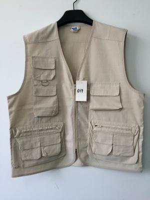 China vest, mens vest in polyester fabric, fishing vest, casual vest for sale