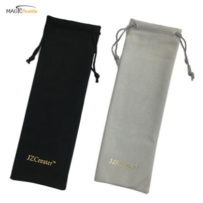 China Promotional Custom Luxurious Velvet Magic Textile Drawstring Small Tote Pen Bags For Packing for sale